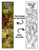 KaleidoQuest "Twinkle, Sparkle, Shine" Colorable Bookmark - Fairy Theme (Pack of 12)