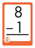 Subtraction [50-count Flash Cards, Creative Teaching Materials™, ©2015] (Ages 5+)