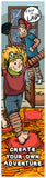 KaleidoQuest "Create Your Own Adventure" Colorable Bookmark - Imagination Theme (Pack of 12)