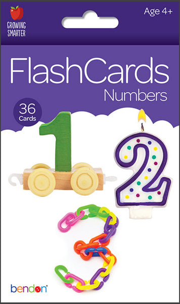 Numbers [36-Count Flash Cards, Bendon®, ©2017] (Ages 4+)