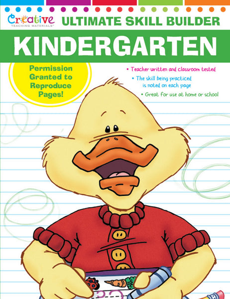 320-Page Ultimate Skill Builder: Kindergarten [Paperback Workbook, Creative Teaching Materials™, ©2016] (Ages 4+)