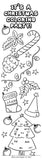 KaleidoQuest "It's Beginning to Look a Lot Like Reading” Colorable Bookmark - Christmas Theme (Pack of 12)