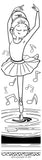 KaleidoQuest "Leap Into Reading" Colorable Bookmark - Ballet Theme (Pack of 12)