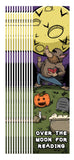 KaleidoQuest "Over the Moon for Reading" Colorable Bookmark - Halloween Theme (Pack of 12)