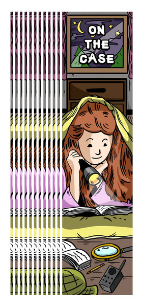 KaleidoQuest "On The Case" Colorable Bookmark - Mystery Theme (Pack of 12)