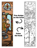 KaleidoQuest "Once Upon A Time..." Colorable Bookmark - Fairy Tale Theme (Pack of 12)