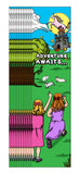 KaleidoQuest "Adventure Awaits…" Colorable Bookmark - Unicorn Theme (Pack of 12)