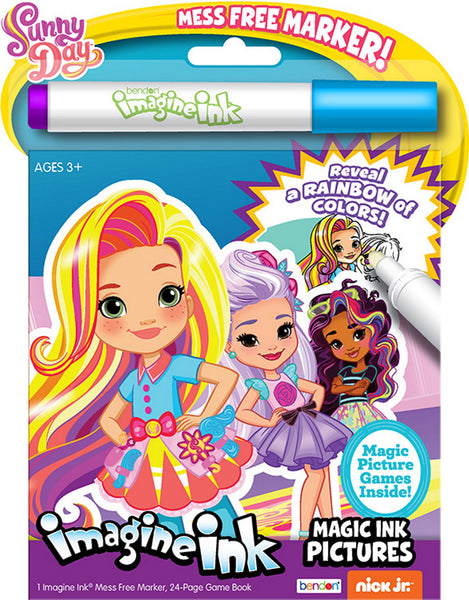 Sunny Day 24-Page Imagine Ink Magic Pictures Activity Book