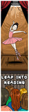 KaleidoQuest "Leap Into Reading" Colorable Bookmark - Ballet Theme (Pack of 12)