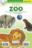 At The Zoo / En, El Zoológico - Spanish-English Beginner Reader [Staple-bound Paperback with Audio CD, Creative Teaching Materials™, ©2015]