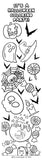 KaleidoQuest "Over the Moon for Reading" Colorable Bookmark - Halloween Theme (Pack of 12)